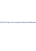 CYB-210 Project One Computer Network Modification.