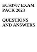 ECS3707 EXAM PACK 2023