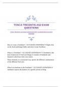 TOSCA TRICENTIS AS2 EXAM QUESTIONS WITH GUARANTEED ACCURATE ANSWERS