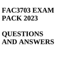 FAC3703 EXAM PACK 2023