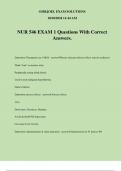 NUR 546 EXAM 1 Questions With Correct Answers.