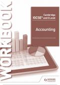 Cambridge IGCSE  and O Level Accounting Test Bank Workbook ISBN 9781510421226