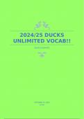 2024/25 DUCKS UNLIMITED VOCAB!!