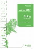  Cambridge IGCSE Biology Workbook Test Bank 3rd Edition 