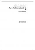 Cambridge International AS & A Level  Pure Mathematics 2 & 3 Practice Book