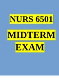 NURS 6501 Week 6 Midterm Exam
