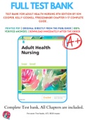 Test Bank For Adult Health Nursing 8th Edition By Kim Cooper; Kelly Gosnell 9780323484381 Chapter 1-17 Complete Guide .