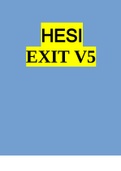 HESI EXIT V5 NEW QUESTIONS AND ANSWERS A+