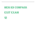 HESI RN COMPASS EXIT EXAM  V2 2023