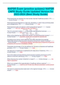 NAPSR Exam (practice quizzes)/ NAPSR  CNPR Study Guide Updated Version for  2023-2024 (Best Study Guide)