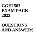 GGH1503 EXAM PACK 2023