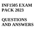 INF1505 EXAM PACK 2023