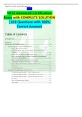 Exam NCLE Advanced Certification Exam with COMPLETE SOLUTION | 459 Questions with 100% Correct Answers The answer is D. The posterior optical zone will directly affect the lens to cornea relationship of a rigid gas permeable lens. If the posterior optical