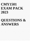 CMY1501 EXAM PACK 2023