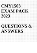 CMY1503 EXAM PACK 2023