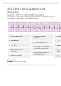 ACLS Pre Test Questions and Answers Latest Updates