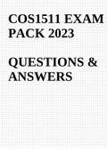 COS1511 EXAM PACK 2023