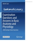 Examination Questions and Answers in Basic Anatomy and Physiology by Martin Caon