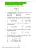 CHEM 1046 MIDTERM PRETEST QUESTIONS  LATEST 2023 