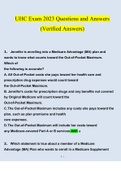 UHC Exam 2023 Questions and Answers (Verified Answers)