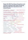 Regis NU 650 Final Exam Questions and  Answers Updated 2023 (Best Studying  Material) (Revision Questions from  Actual Exam)