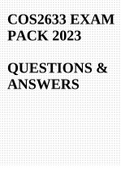 COS2633 EXAM PACK 2023