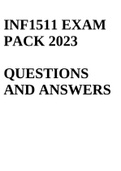 INF1511 EXAM PACK 2023