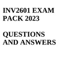 INV2601 EXAM PACK 2023