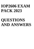 IOP2606 EXAM PACK 2023