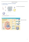 Samenvatting anatomie en fysiologie 1, hoofdstuk 3: cytologie