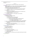 NUR 3465 Week 9 Notes For Exam 4
