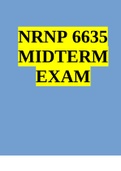 NRNP 6635 Midterm Exam