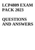 LCP4809 EXAM PACK 2023