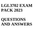 LGL3702 EXAM PACK 2023