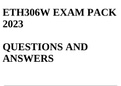 ETH306W EXAM PACK 2023