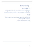 Samenvatting EPA IC-2 (deel1) en IC-3 (hoogcomplexe zorg & nierfunctie vervangende therapie)