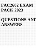 FAC2602 EXAM PACK 2023