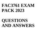 FAC3761 EXAM PACK 2023