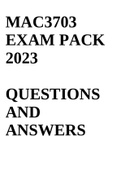 MAC3703 EXAM PACK 2023