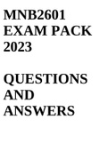 MNB2601 EXAM PACK 2023