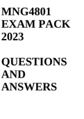 MNG4801 EXAM PACK 2023