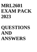 MRL2601 EXAM PACK 2023