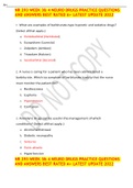 NR 293 WEEK 3& 4 NEURO DRUGS PRACTICE QUESTIONS AND ANSWERS BEST RATED A+ LATEST UPDATE 