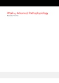 Week 4: Advanced Pathophysiology