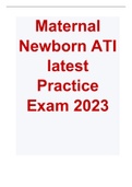 Maternal Newborn ATI latest Practice Exam 2023