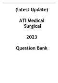 (latest update) ATI Medical Surgical 2023 Question Bank