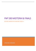 FNP 590 MIDTERM & FINALS - QUESTIONS & ANSWERS WITH EXPLANATIONS (SCORED A+) BEST UPDATE