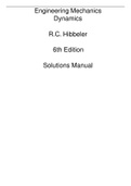 Engineering Mechanics Dynamics  R.C. Hibbeler 6th Edition Solutions Manual