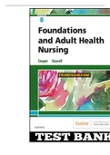 TEST BANK FOR  FOUNDATIONS AND ADULT HEALTH  NURSING 8TH EDITION  BY COOPER