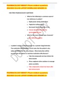 PHARMACOLOGY MSN571 Pharm midterm questions 2022/2023 Q & AS LATEST DOWNLOAD GRADED A+